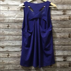 Calia Athletic Wear Purple Lace Mesh Tank Top XL